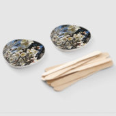 Weißes Kirschbär / Sakura / ラ(桜) Fächer (Non-assembled)