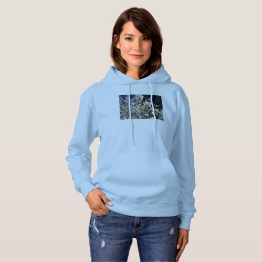 Weißes Kirschbär / Sakura / ラ(桜) Hoodie (Vorne ganz)