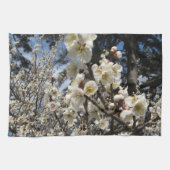 Weißes Kirschbär / Sakura / ラ(桜) Küchentuch (Horizontal)