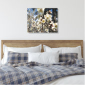 Weißes Kirschbär / Sakura / ラ(桜) Leinwanddruck (Insitu (Schlafzimmer))