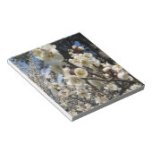 Weißes Kirschbär / Sakura / ラ(桜) Notizblock (angewinkelt)