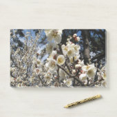 Weißes Kirschbär / Sakura / ラ(桜) Post-it Klebezettel (Auf Schreibtisch)