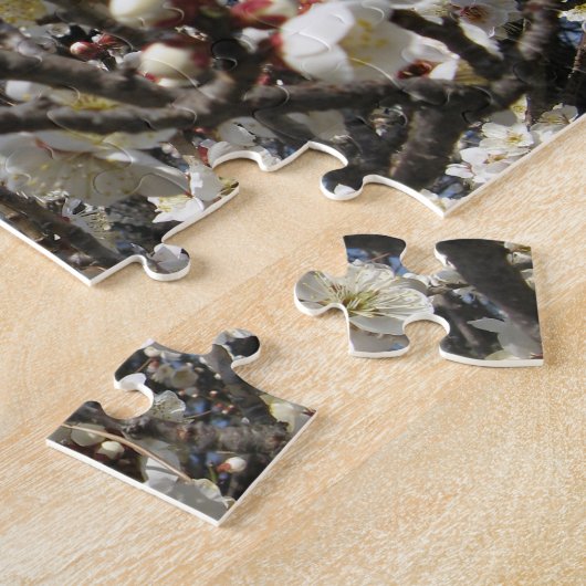 Weißes Kirschbär / Sakura / ラ(桜) Puzzle (Seite)