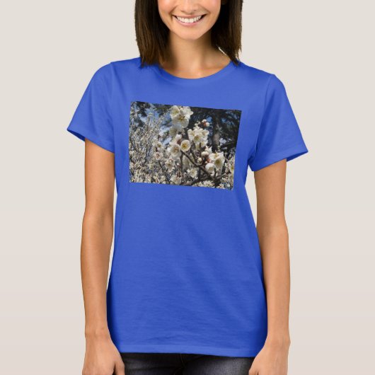 Weißes Kirschbär / Sakura / ラ(桜) T-Shirt (Vorderseite)