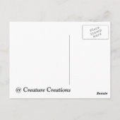 Weißes Kleeblatt 1 Postkarte (Rückseite)
