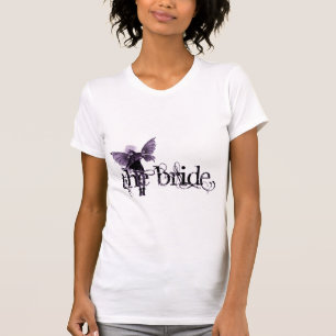Weißes Kleiderfeenhaftes lila Negativ - die Braut T-Shirt