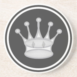 Weißes Königin-Schach-Stück Getränkeuntersetzer