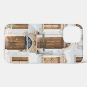 WEISSES, KONKRETES GEBÄUDE MIT HOLZTÜREN UND WIND Case-Mate iPhone HÜLLE (Rückseite (Horizontal))