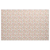 weißes Korgi-Stoffprint Blumendesign Stoff (Fat Quarter (45,7 x 55,9 cm))
