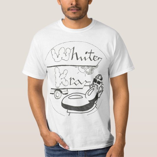 Weißes Krap Shirt (Vorderseite)