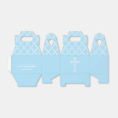 Weißes Kreuz auf Pale Blue First Kommune Gefallen  Geschenkschachtel (Ungefaltet)