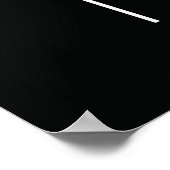 Weißes Kreuz Poster (Ecke)