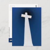 Weißes Kreuz Postkarte (Vorne/Hinten)
