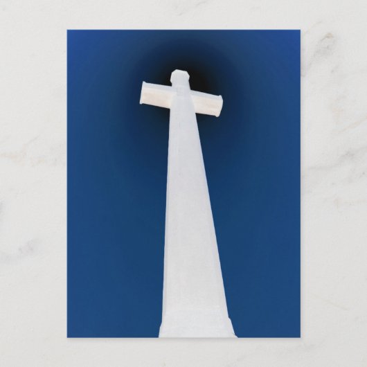 Weißes Kreuz Postkarte (Vorderseite)