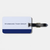 Weißes Kreuzschiff bedeckte Plattform-Reisende Gepäckanhänger (Rückseite horizontal)