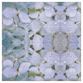 Weißes Kristallhydrangea-Gewebe Stoff (Nahaufnahme)