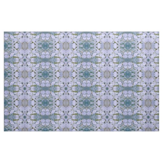 Weißes Kristallhydrangea-Gewebe Stoff (Fat Quarter (45,7 x 55,9 cm))
