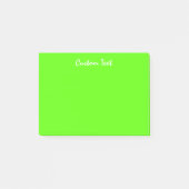 Weißes kundenspezifisches vibrierendes Grün des Post-it Klebezettel (Vorderseite)
