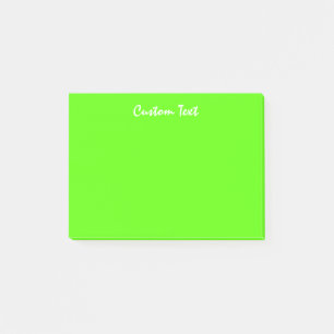 Weißes kundenspezifisches vibrierendes Grün des Post-it Klebezettel