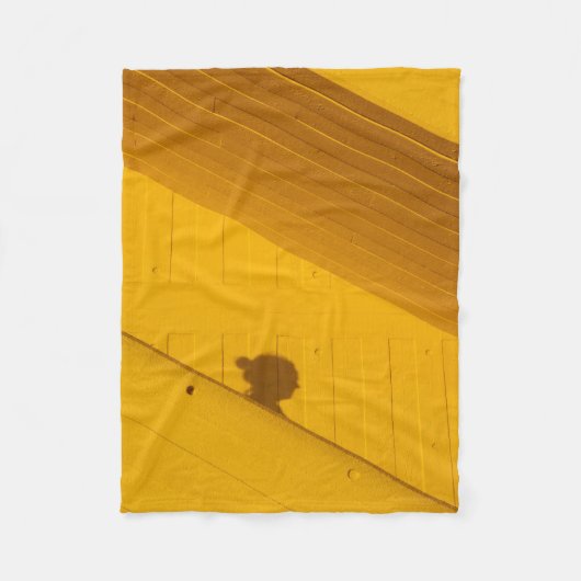 Weißes Kunststoffblech Fleecedecke (Vorderseite)