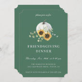 Weißes Kürbis Einladung (Vorne/Hinten)