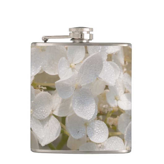 weißes Lagerschild, Blumen Flachmann (Vorderseite)