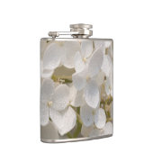 weißes Lagerschild, Blumen Flachmann (Rechts)