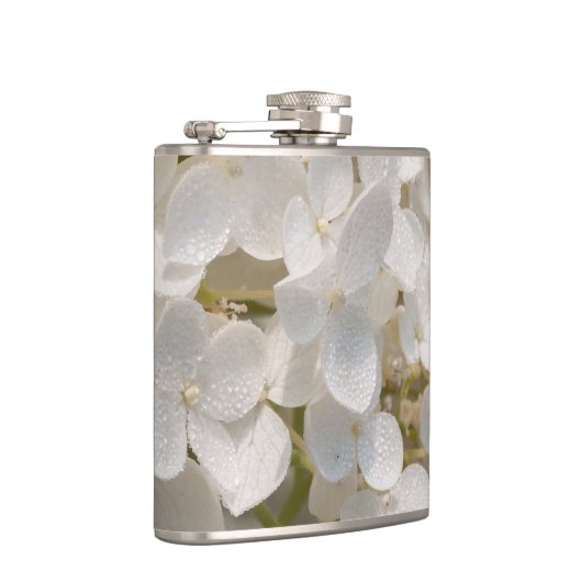 weißes Lagerschild, Blumen Flachmann (Rechts)