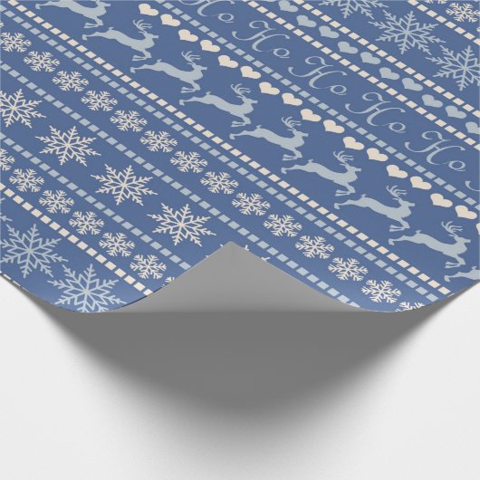 Weißes Land - Weihnachtswrapping Paper Geschenkpapier (Ecke)