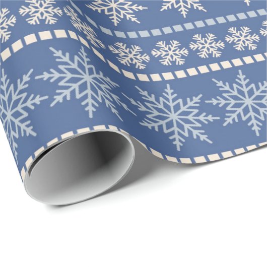 Weißes Land - Weihnachtswrapping Paper Geschenkpapier (Rolleneckpunkt)