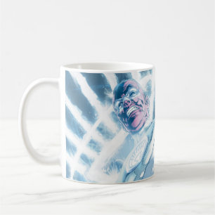 Weißes Laternenkorps - Farbe Kaffeetasse