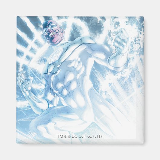 Weißes Laternenkorps - Farbe Magnet (Vorne)