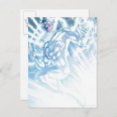 Weißes Laternenkorps - Farbe Postkarte (Vorne/Hinten)