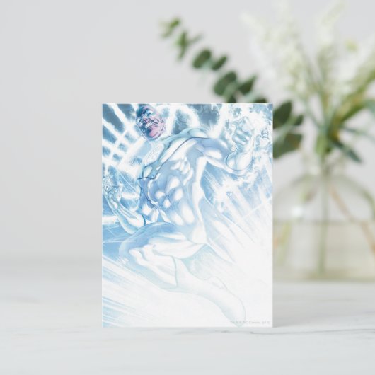 Weißes Laternenkorps - Farbe Postkarte (Stehend Vorderseite)