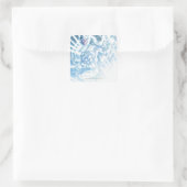 Weißes Laternenkorps - Farbe Quadratischer Aufkleber (Tasche)