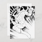 Weißes Laternenkorps Postkarte (Vorne/Hinten)