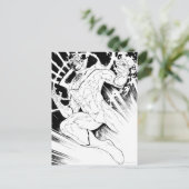 Weißes Laternenkorps Postkarte (Stehend Vorderseite)