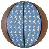 Weißes Leaf einzigartig Basketball (Vertikal)