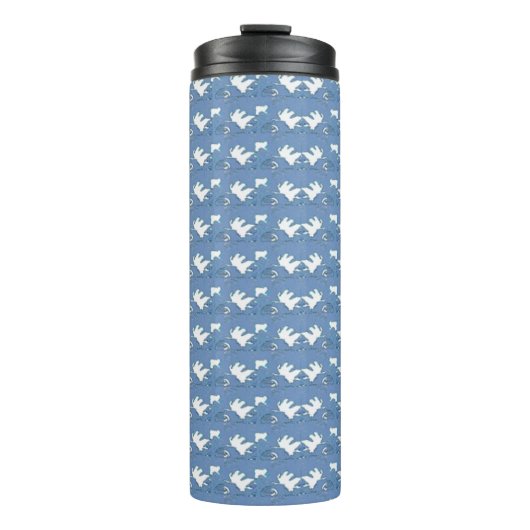 Weißes Leaf Thermosbecher (Vorderseite)