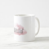 Weißes Leben auf einer rosa Wolke Kaffeetasse (VorderseiteRechts)