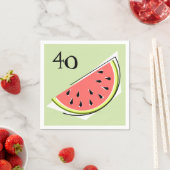 Weißes Lederpapier für Wassermelonen Serviette (Beispiel)