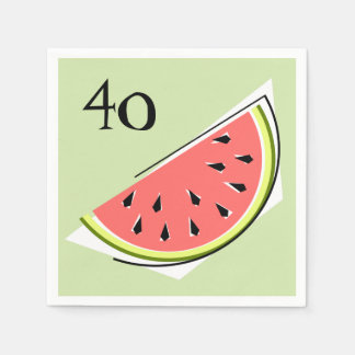 Weißes Lederpapier für Wassermelonen Serviette
