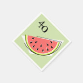 Weißes Lederpapier für Wassermelonen Serviette (Ecke)