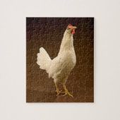 Weißes Leghorn-Huhn Puzzle (Vertikal)