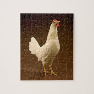 Weißes Leghorn-Huhn Puzzle