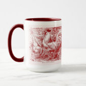 Weißes Leghorn im Rot Tasse (Links)