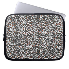 Weißes Leopard-Skin - Laptop-Sieb Laptopschutzhülle