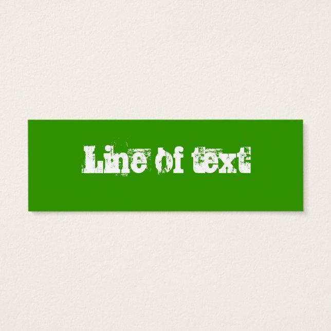 Weißes Lesezeichen (Rückseite)