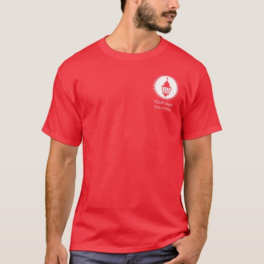 Weißes Leuchtlogo T-Shirt (Vorderseite)