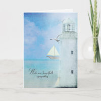 Weißes Leuchtturm Beileid